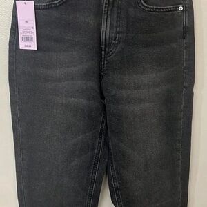 Wild Fable Women's Super High-Rise Mom Taper Jeans - Black Wash Size 00/24 Waist